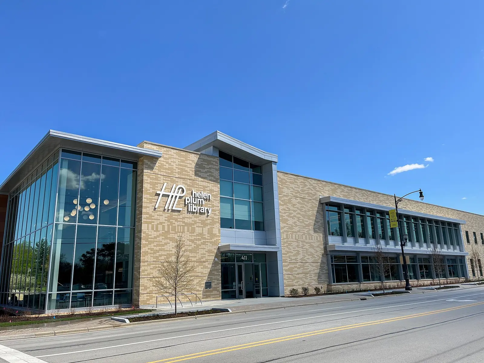 The current Helen Plum Library building at 411 S. Main St. in Lombard